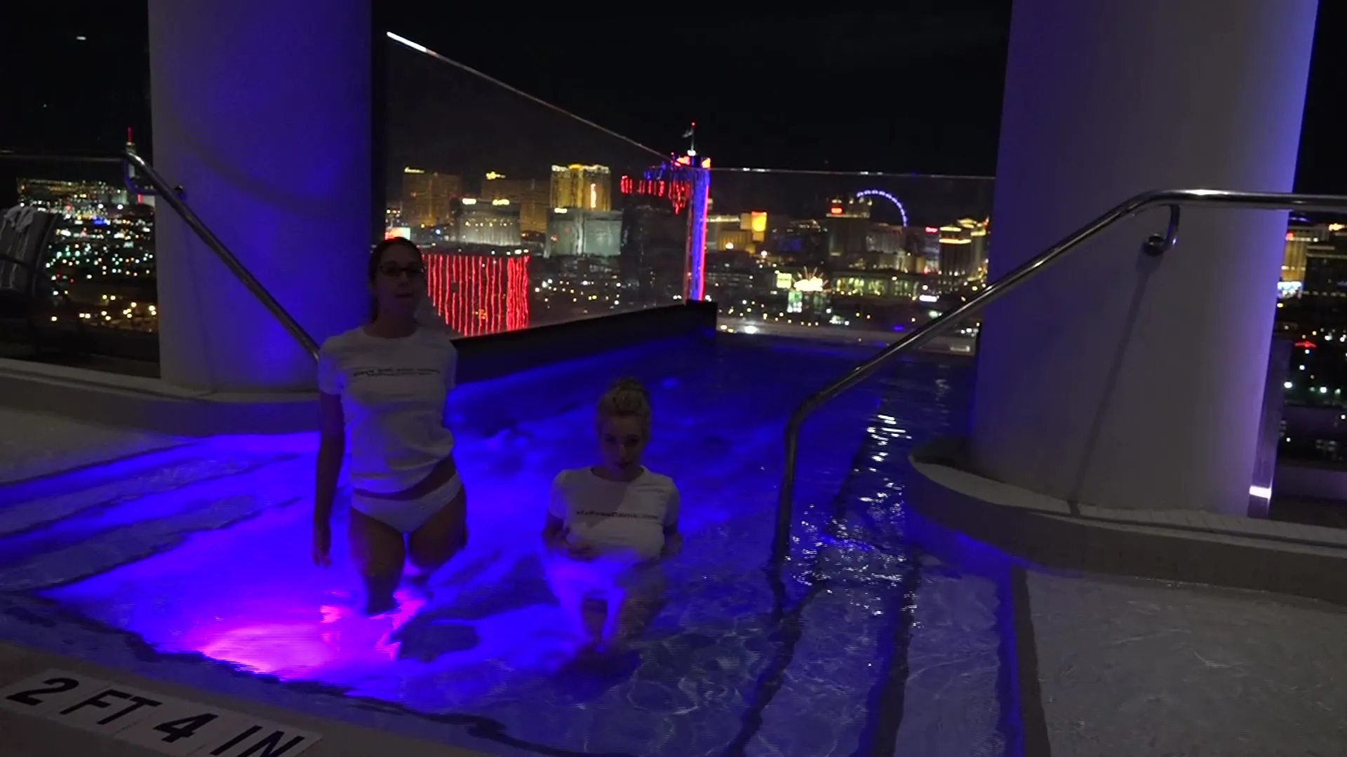 Alex Coal Wet T Shirt Pool Tease