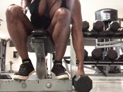 ebony fbb training - nice calves