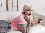 Leah Meow as Princess Peach Waited For Marios Cock