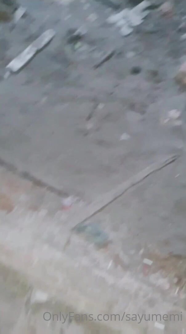Sayumemi Misty Cosplay Flashing In Abandoned Building