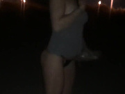 Slutwife Fuck her bull on the beach