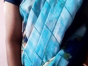 South Indian aunty Saree strip hot hot