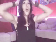 Hyrulefairy camshow masturbate on the  bed with slip