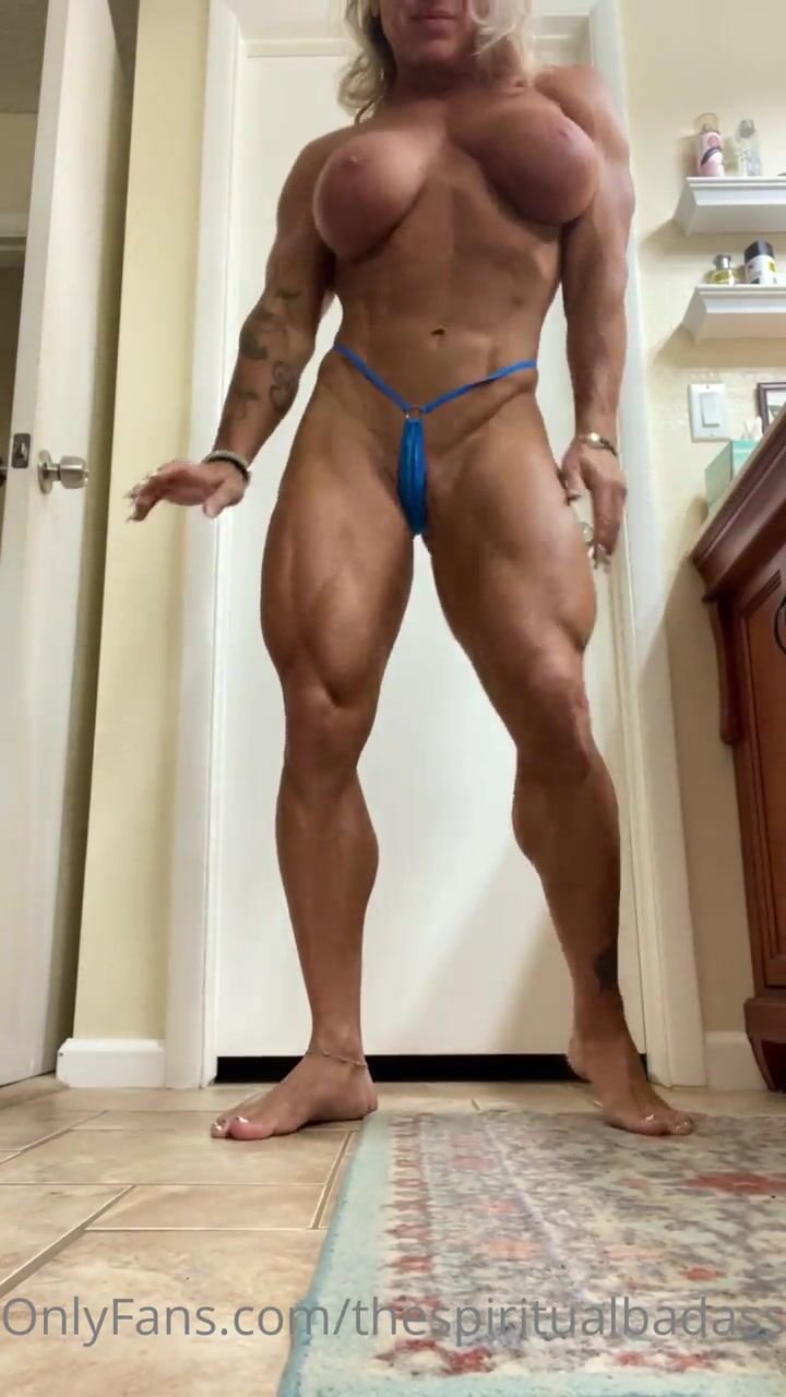 Heather blue thong 1