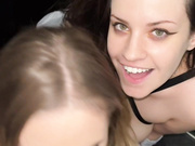 Bronwin Aurora And Quinn Finite - Elevator Threesome