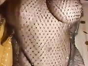 Louisa khovanski busty chainmail dress