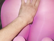 THICK PINK PANTYHOSE ASS READY TO BE FUCKED