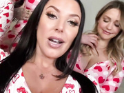 Angela White, Mia Malkova & Violet Myers pijama party