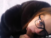 Cristall Gloss - Fur coat winter blowjob