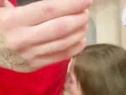 blowjob in public bathroom