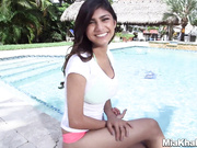 Mia Khalifa Pool Sex w/ Creampie