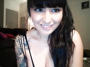 Pretty French chubby suck and play with her dildo