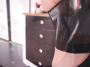 scarlet chase slave latex  black