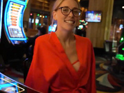 Petite blonde with big tits gets facial and tits blaste