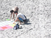 Nude Beach Voyeur Asian Girl and Boyfriend part 1