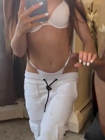 Cute amateur blow facial eye contact