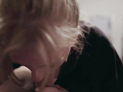 Couple films blowjob for the first time