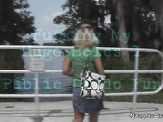 Naughty Alysha Fucking My Huge Holes (Public Dildo Fun)