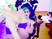 kati3kat may 4 glass toy orgasm sexy ass legs