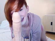 Snugglepunk camshow BJ monster big dildo