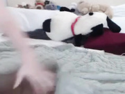 Snugglepunk camshow rides dorso black big dildo