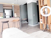 Angie Brand lesbian hot dildo ride