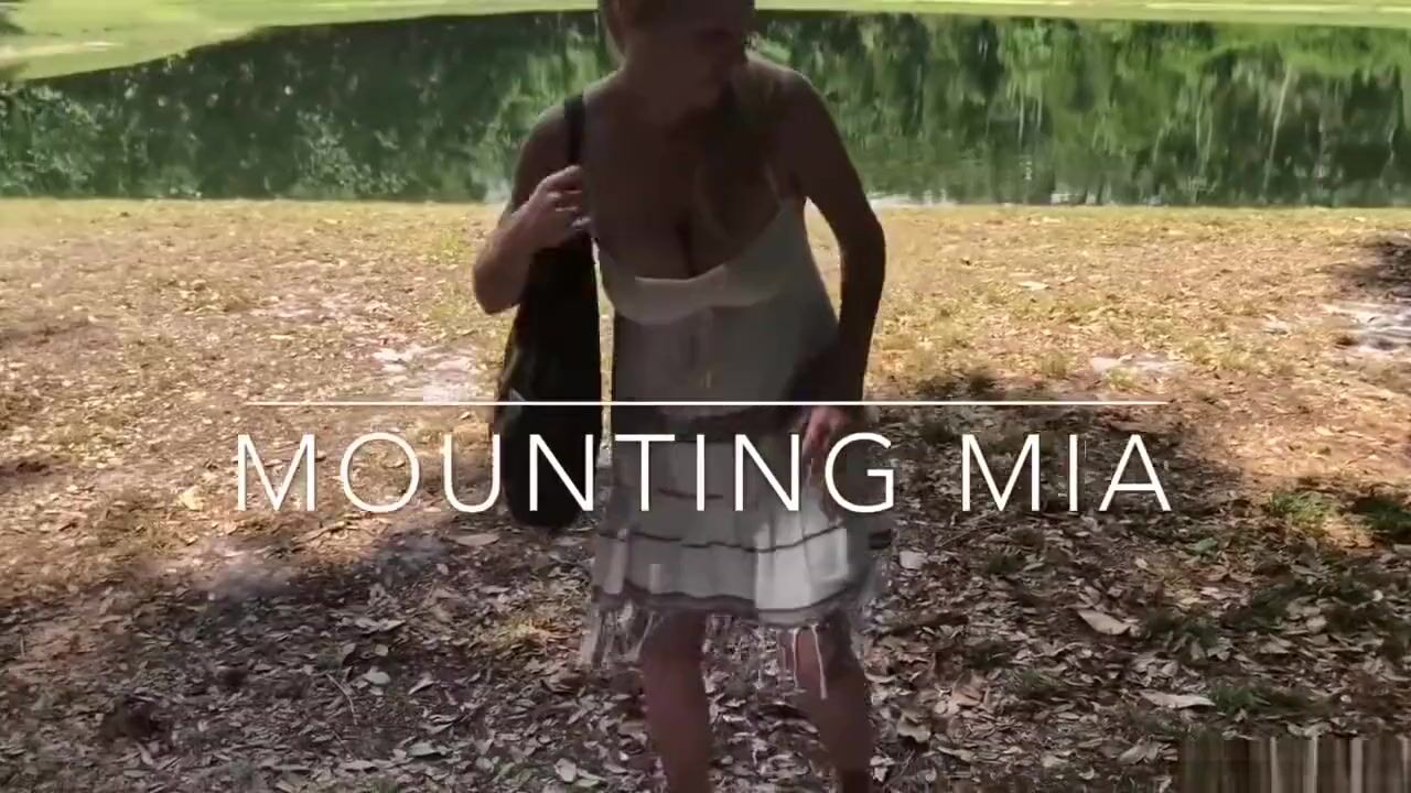 Mia hotwife fucking a stranger in the forest
