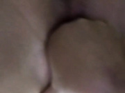 She insert shampoo and pot of floor cleaner