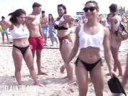 Ugotitflauntit Dancing Topless On Beach.