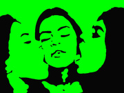 girls face licking and kissing tongues