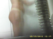 Sister in law taking a shower 2 - hidden cam