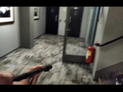 NGG streaking in the lobby
