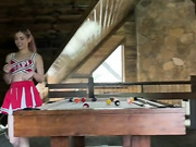 TheRealOliviaMae OF BG Cheerleader BJ With Cum On Boobs