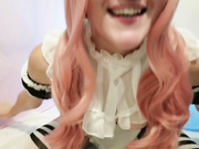 Naughty Pink Hair Maid Services Daddy