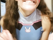 Teen Overwatch Dva Gamer Girl Does DP For Daddy