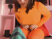 velma cosplay fucks tentacle