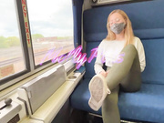 Molly has sex on a train.