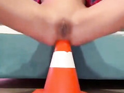 Girl showoff her anal capacity