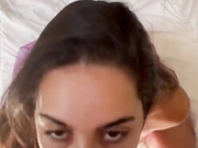 izzygreen latina blowjob facial