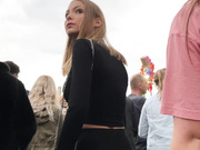 Two teens with perfect ass in leggings