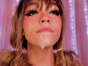 Extreme sloppy blowjob with dildo