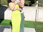 Jameliz - Nude Outdoor Green Dress Sex Tape Video Leake