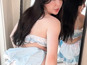 AudreySadie Sadie plays with anal beads