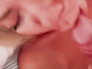 Norwegian Julia Nyland blowjob and facial