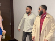 Young brunette bbc gangbang