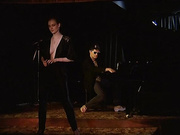 sexy vintage striptease with a cool boobs girl