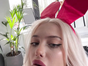 ariesiatv bg playboy bunny suit bj + cum in mouth