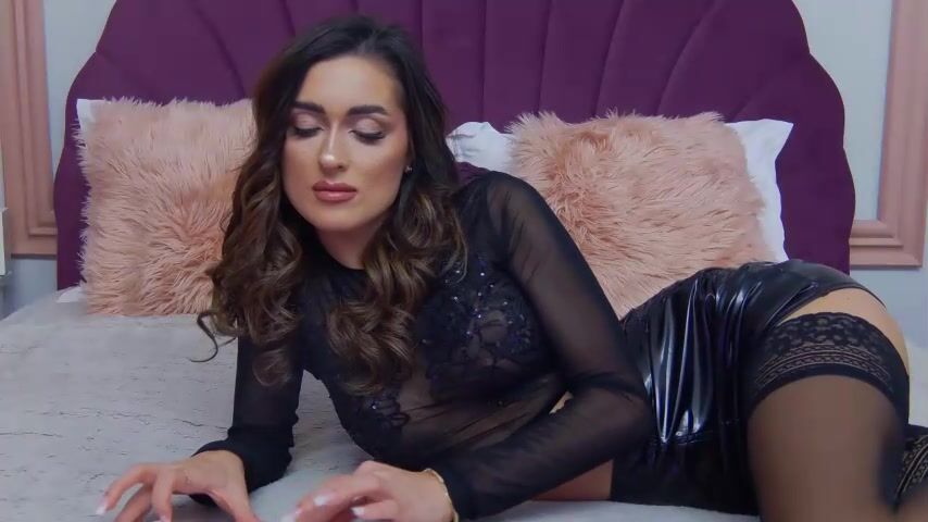 she is in latex skirt 3