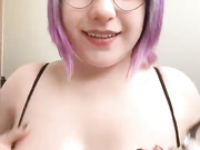 Java con dildo de cristal