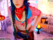 kati3kat cowgirl sexy night butt plug fingering